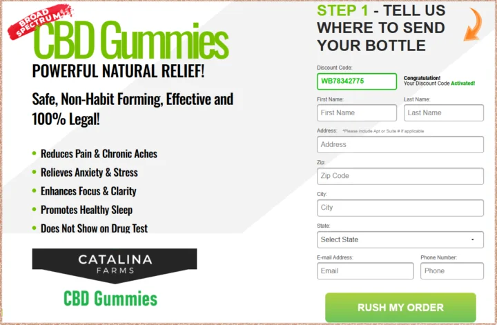Catalina Farms CBD Gummies Buy