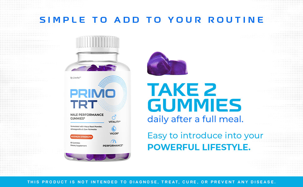 Primo TRT Gummies Usage