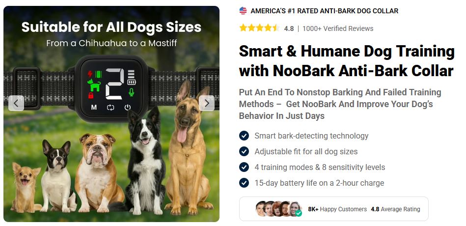 NooBark Anti-Bark Collar 4